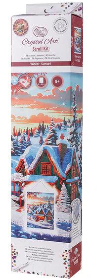 Crystal Art - Scroll Kit: Winter Sunset