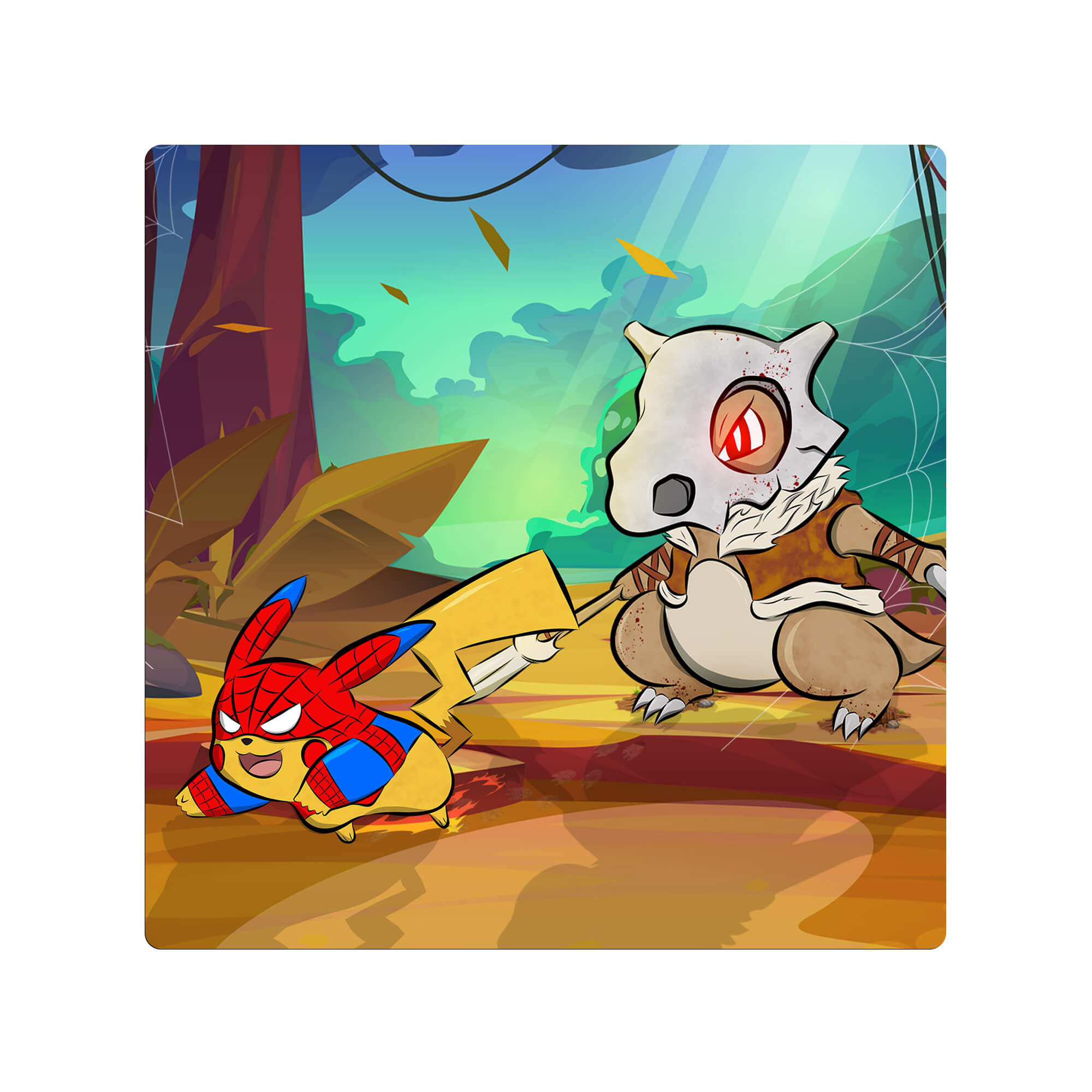 La Dernière Chasse de Cubone - Double Mat