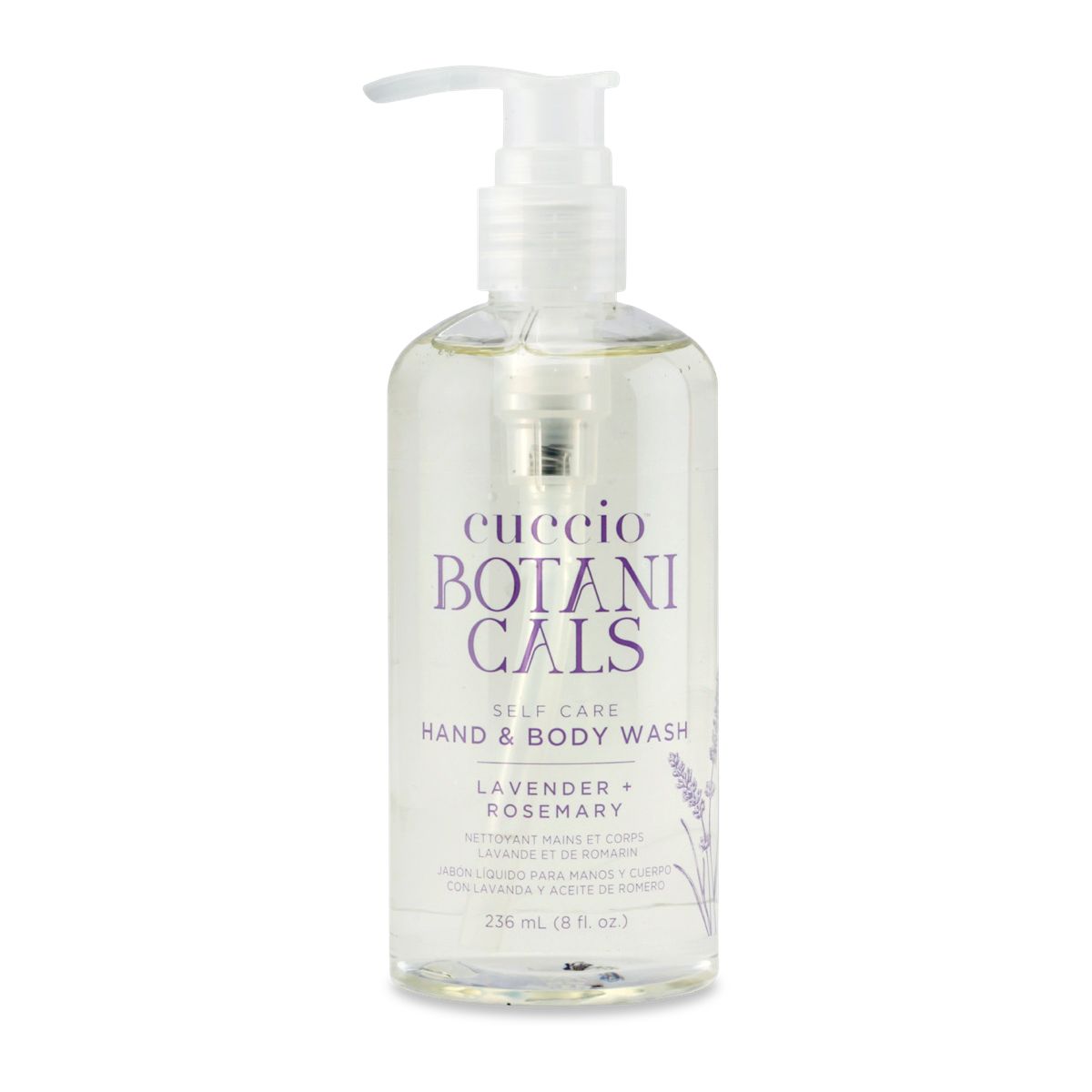Cuccio - Botanicals Hand & Body Wash (Lavender+Rosemary) 236Ml