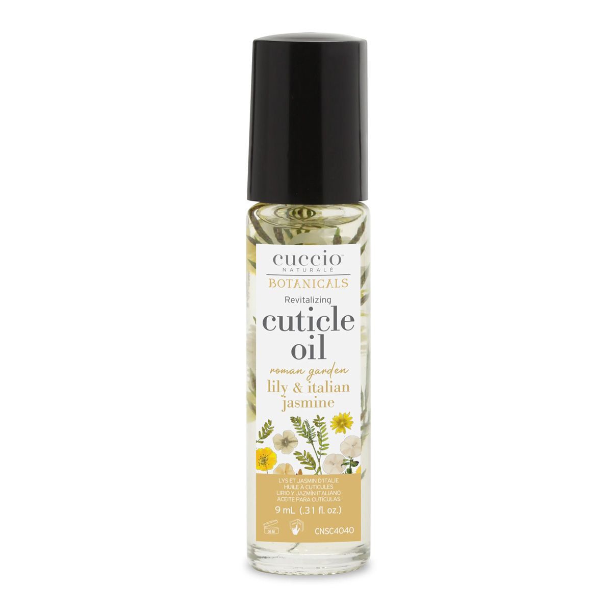 Cuccio - Botanicals Roll-On Cuticle Oil Lily & Italian Jasmine 9 ml