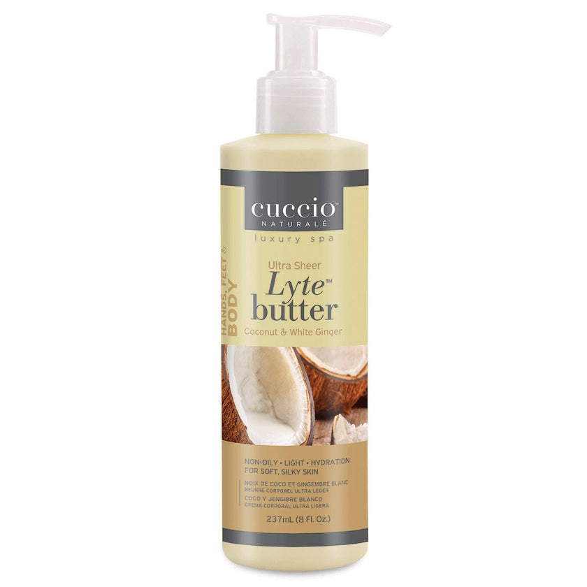 Cuccio - Lyte Ultra Sheer Coconut & White Ginger 8 Oz