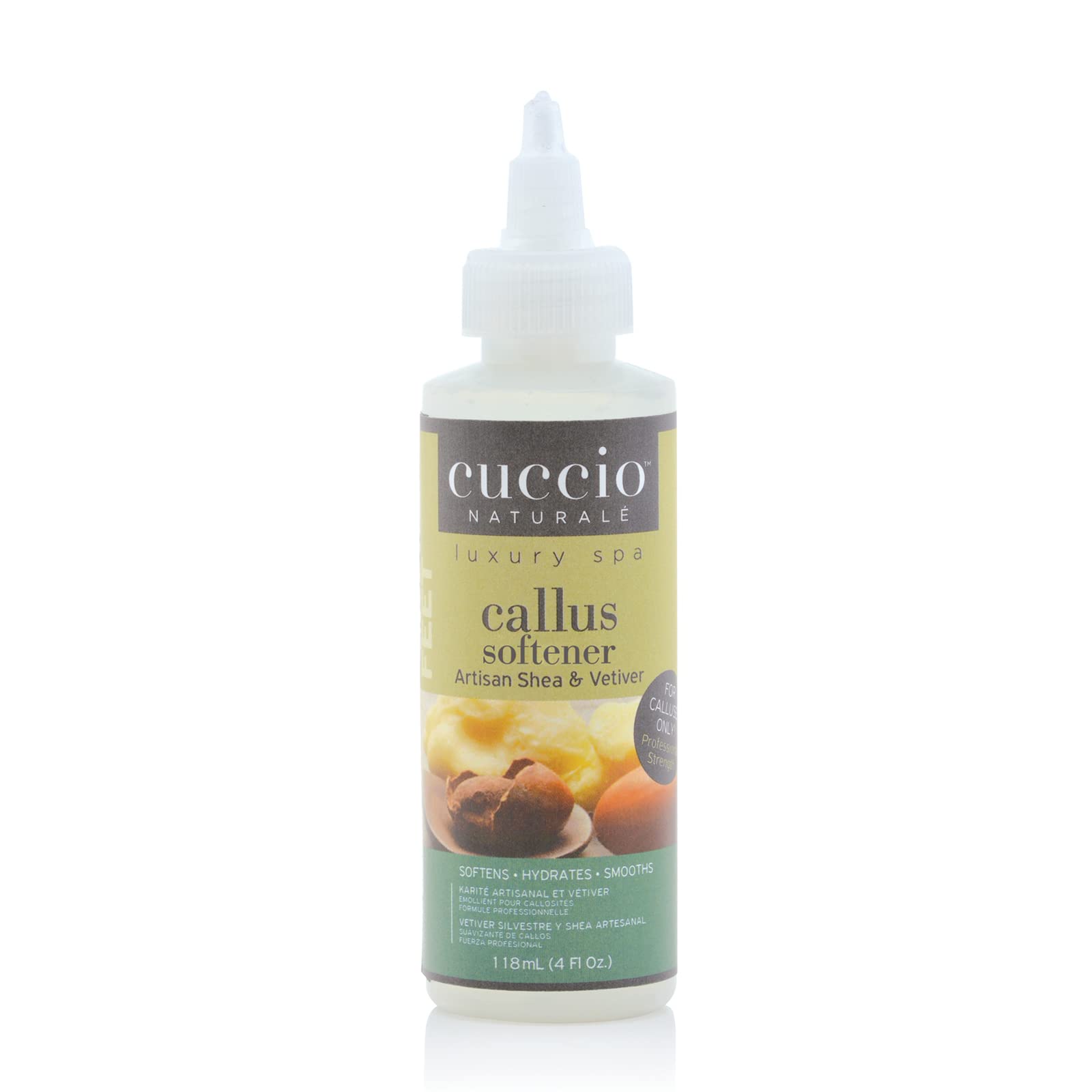 Cuccio - Peeling Anti-Callosités/Callus Softener Artisan Shea & Vetiver 4Oz