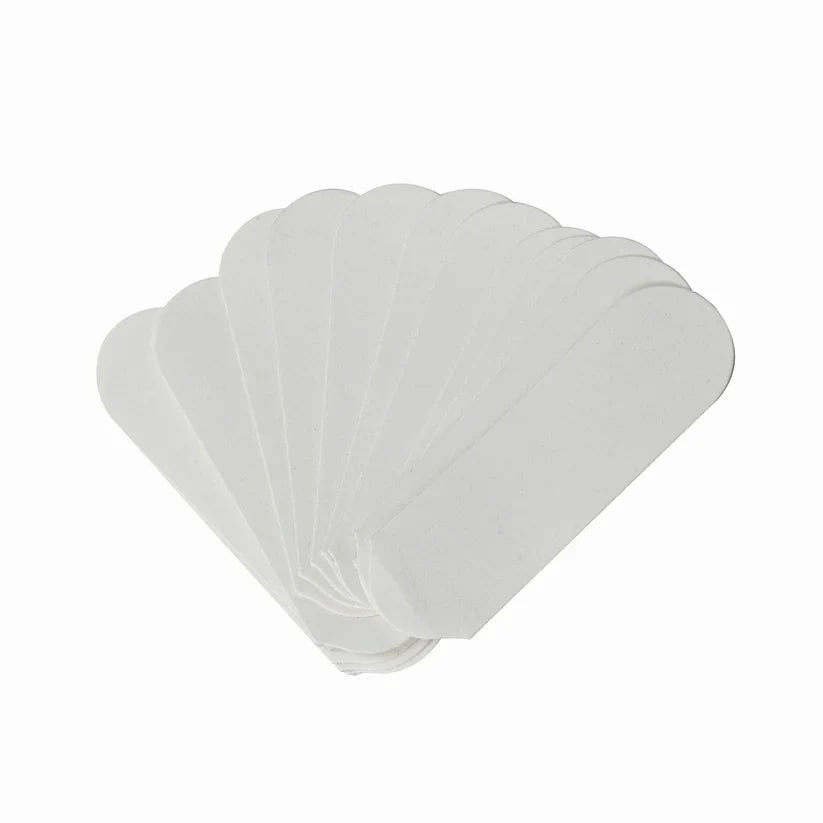 Cuccio - Lot de 50 limes à pédicure blanches, grain 180 (recharge)