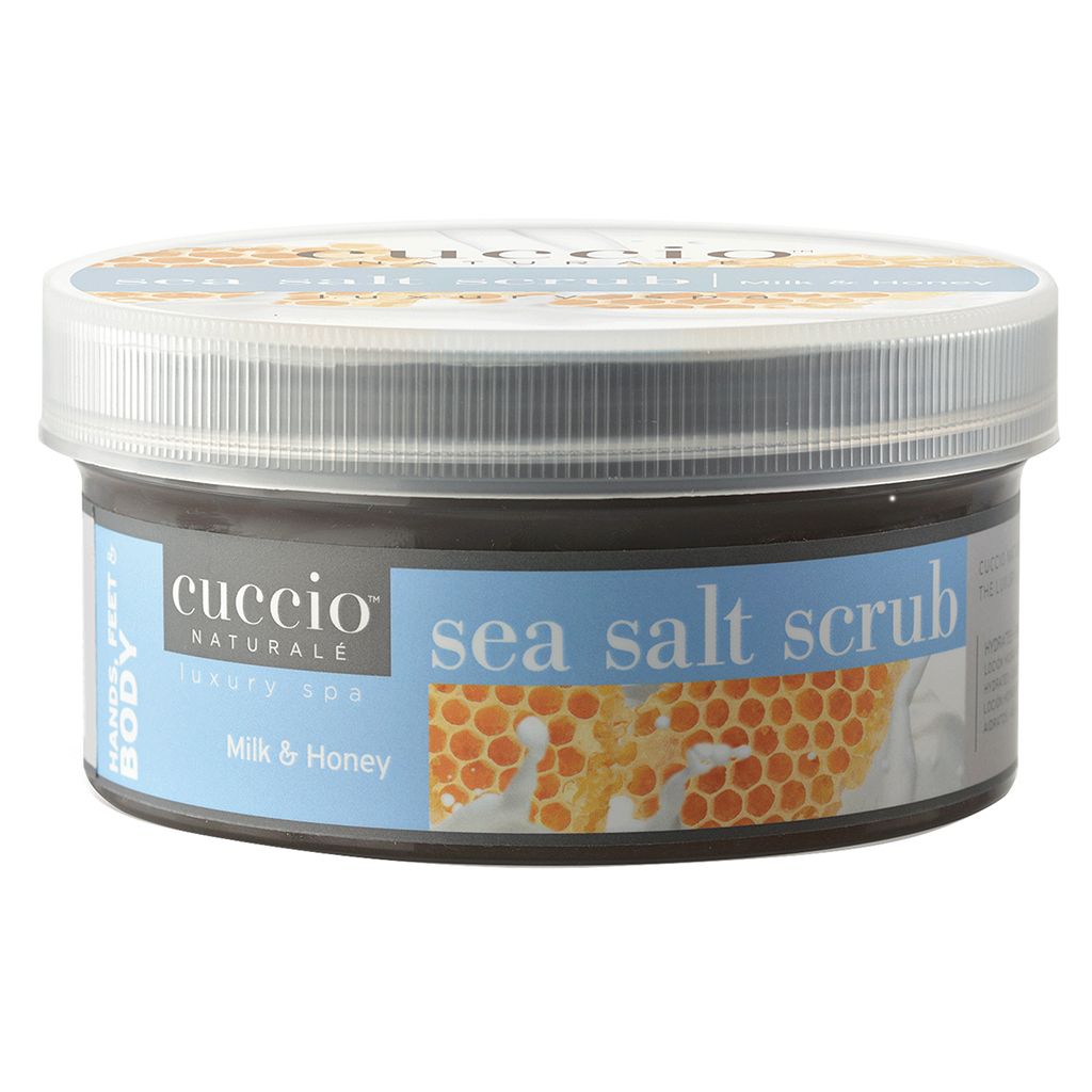 Gommage au sel marin extra-fin au lait et au miel Cuccio - 8 oz