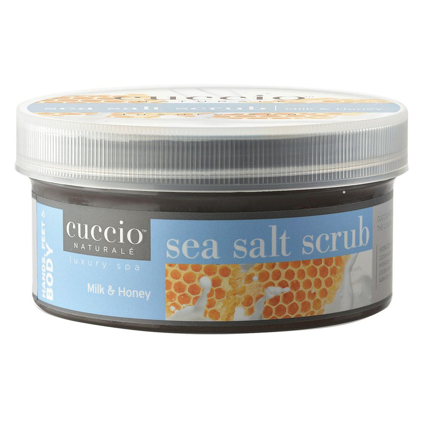 Gommage au sel marin extra-fin au lait et au miel Cuccio - 8 oz