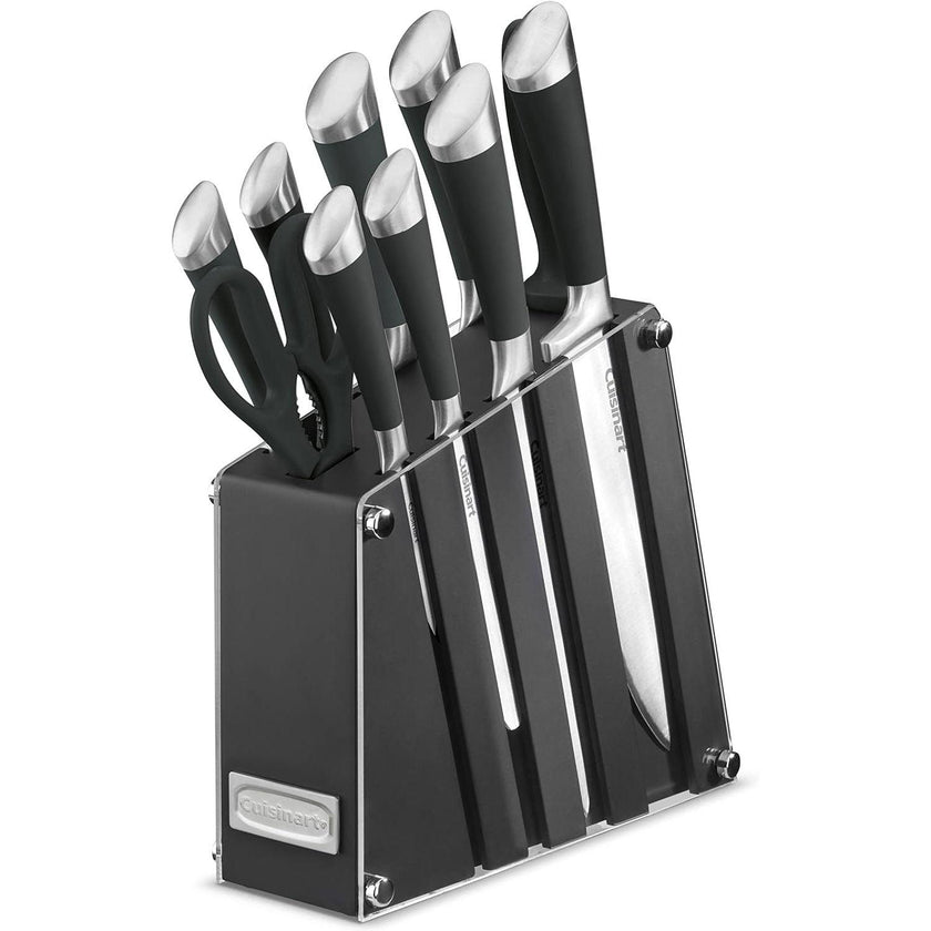Cuisinart - Ensemble de porte-couteaux en acrylique, noir (11 pièces)