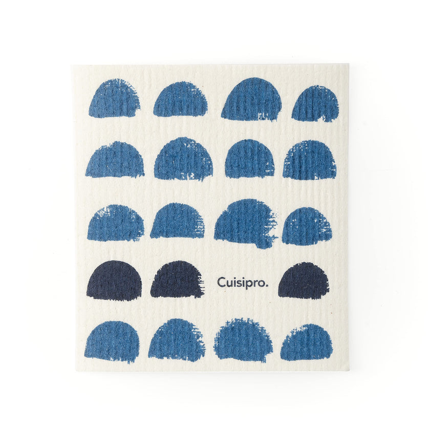 Cuisipro - All Purpose Eco-Cloth, SM 20x17x0.2cm Blue Dots/Blueberry 2pk