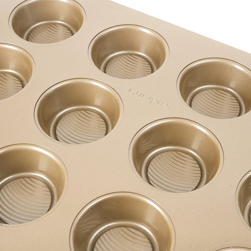 Cuisipro - Bakeware, Muffin Tray, 12 Cup 40x28.3x2.8cm carbon Carbon Steel