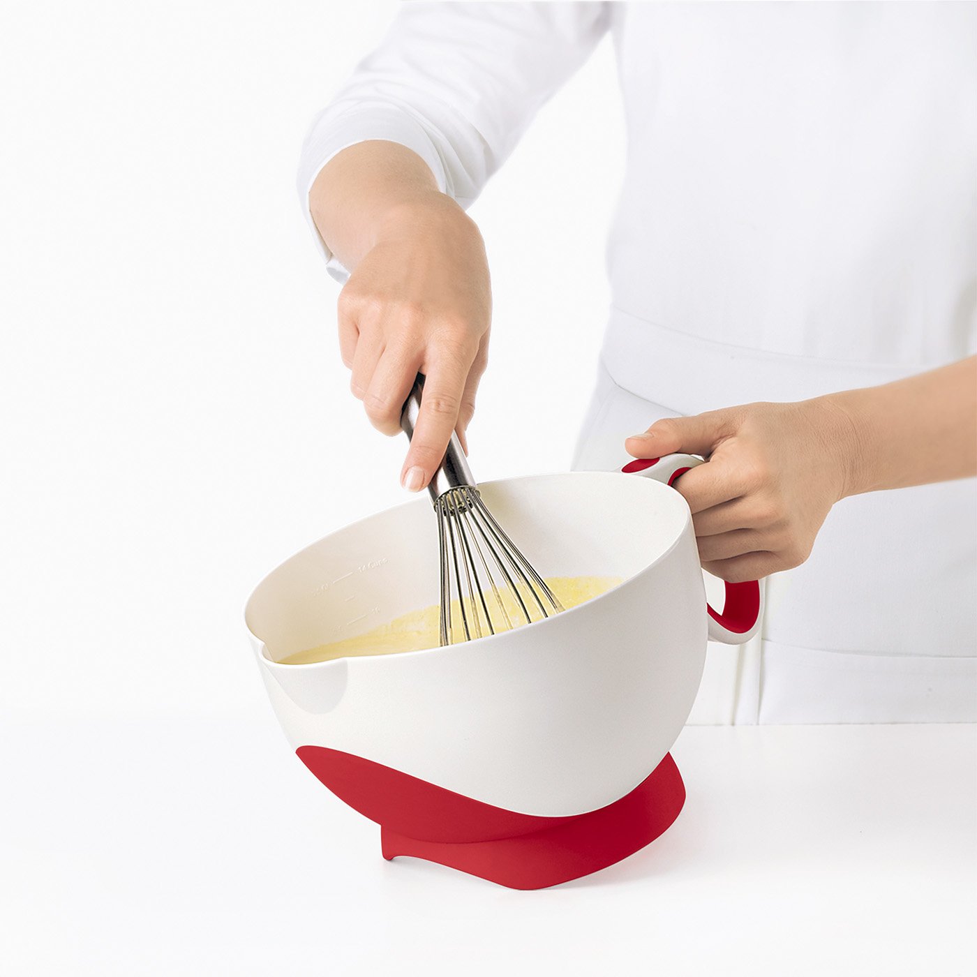 Cuisipro - Deluxe Batter Bowl 3.5qt/3L 14cups Red