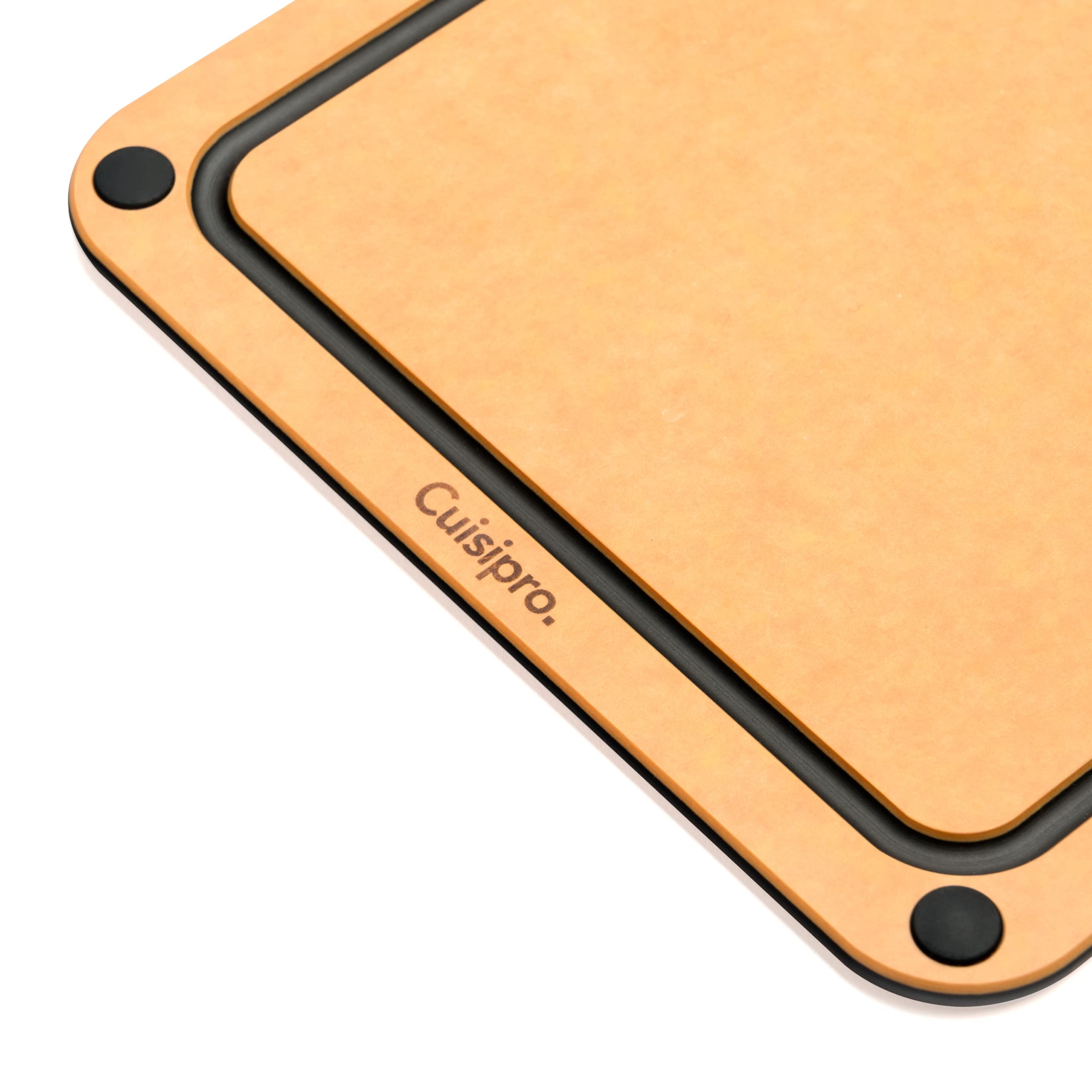Cuisipro - Fibre Wood Board w/Silicon feet 30.5x22.9x0.6cm,Natural
