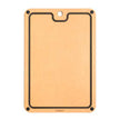 Cuisipro - Planche à découper en bois de fibre avec pieds en silicone 40,6 x 27,9 x 0,6 cm, naturel
