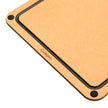 Cuisipro - Planche à découper en bois de fibre avec pieds en silicone 40,6 x 27,9 x 0,6 cm, naturel