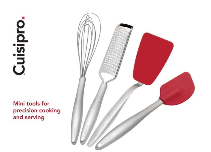 Cuisipro - PICCOLO Baking Set Red (Grater, Whisk, Spatula, Turner)