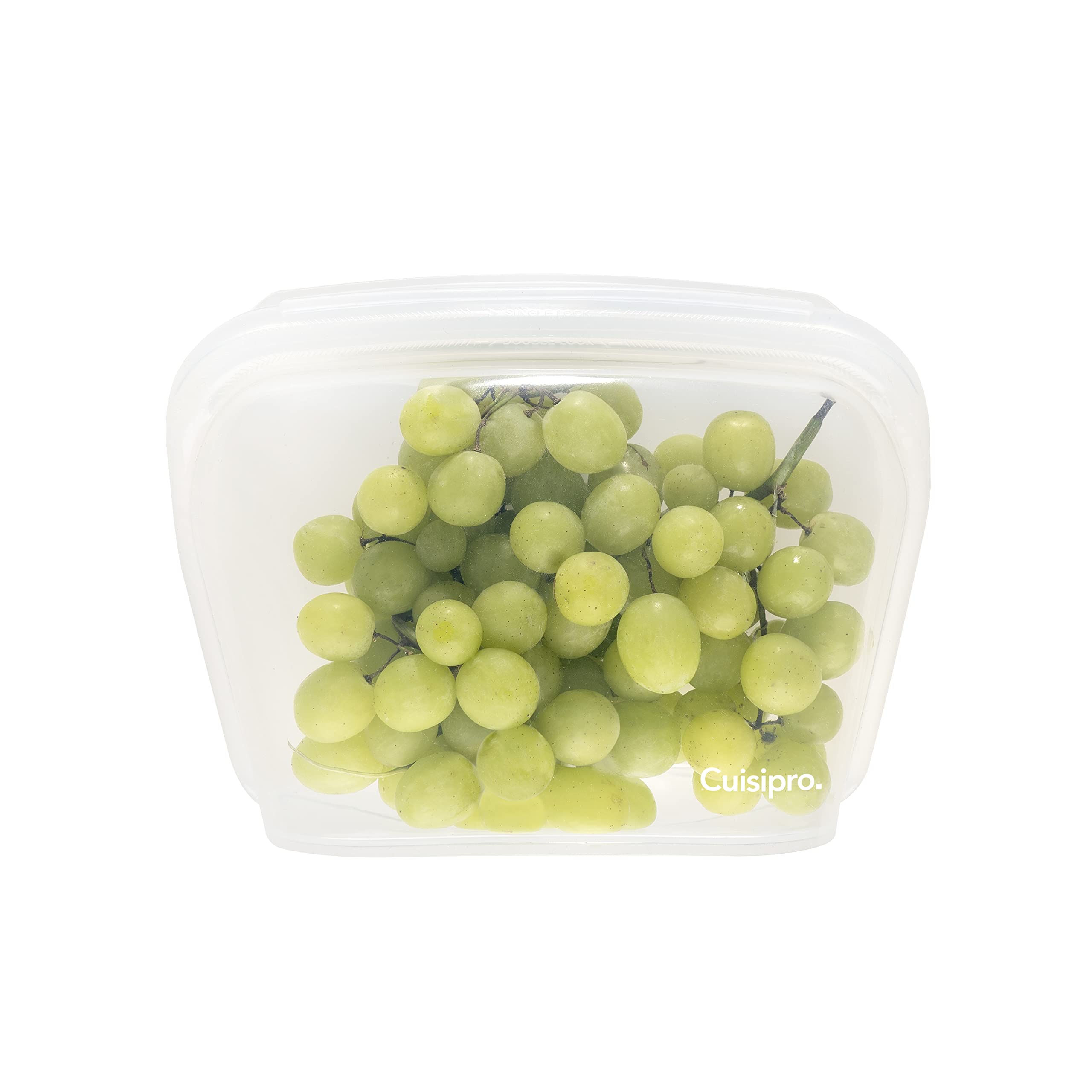 Cuisipro - Sacs réutilisables à pied, 1300 ml, transparents