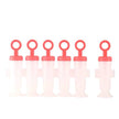 Cuisipro - SNAP-FIT Circle Pop Mold 2.9oz/85ml Set of 6 Coral