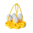 Cuisipro - Silicone Egg Rack, Yellow 6.25x6.25x0.75