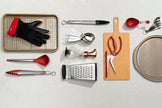 Cuisipro - Cuillère à soupe en silicone 31 cm rouge (LFGB Silicone)