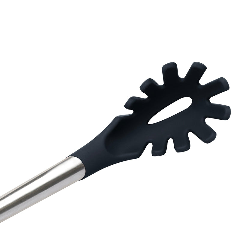 Cuisipro - Cuillère à spaghetti en silicone 31 cm (12,25 po) noire (silicone LFGB)