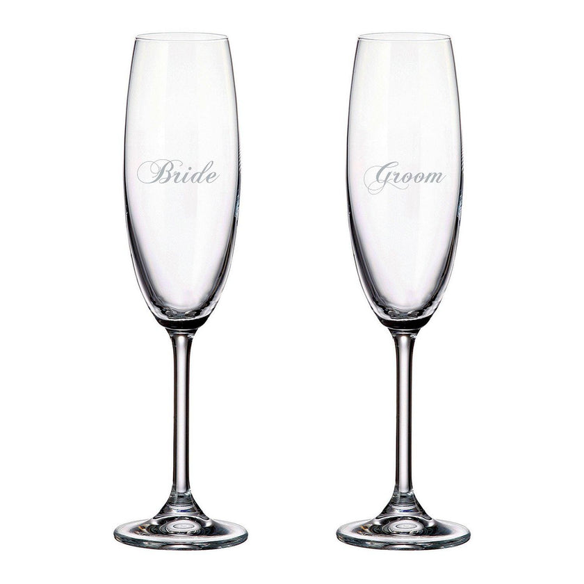Cuisivin - Bride & Groom Champagne Flute Set