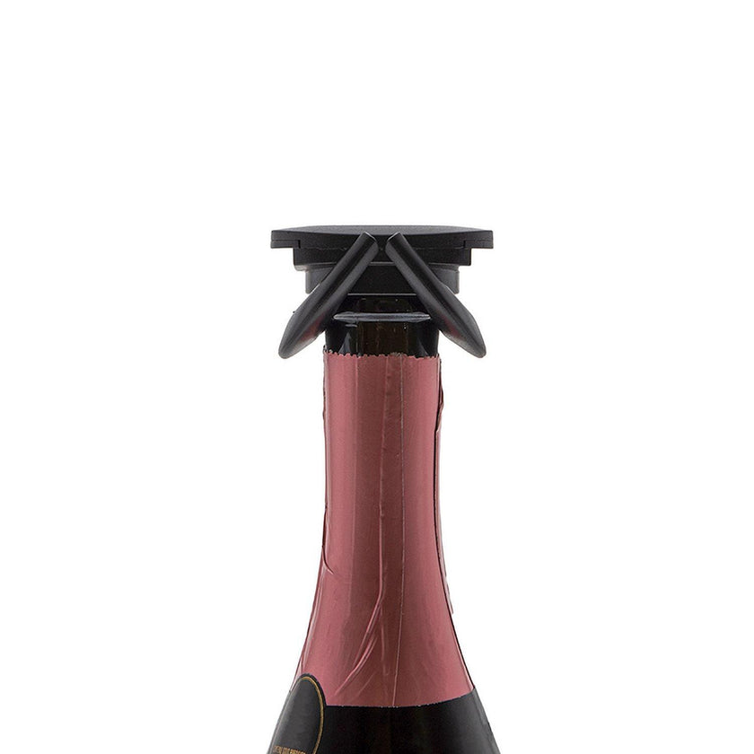 Cuisivin - Clip Cap Champagne Stopper - Black