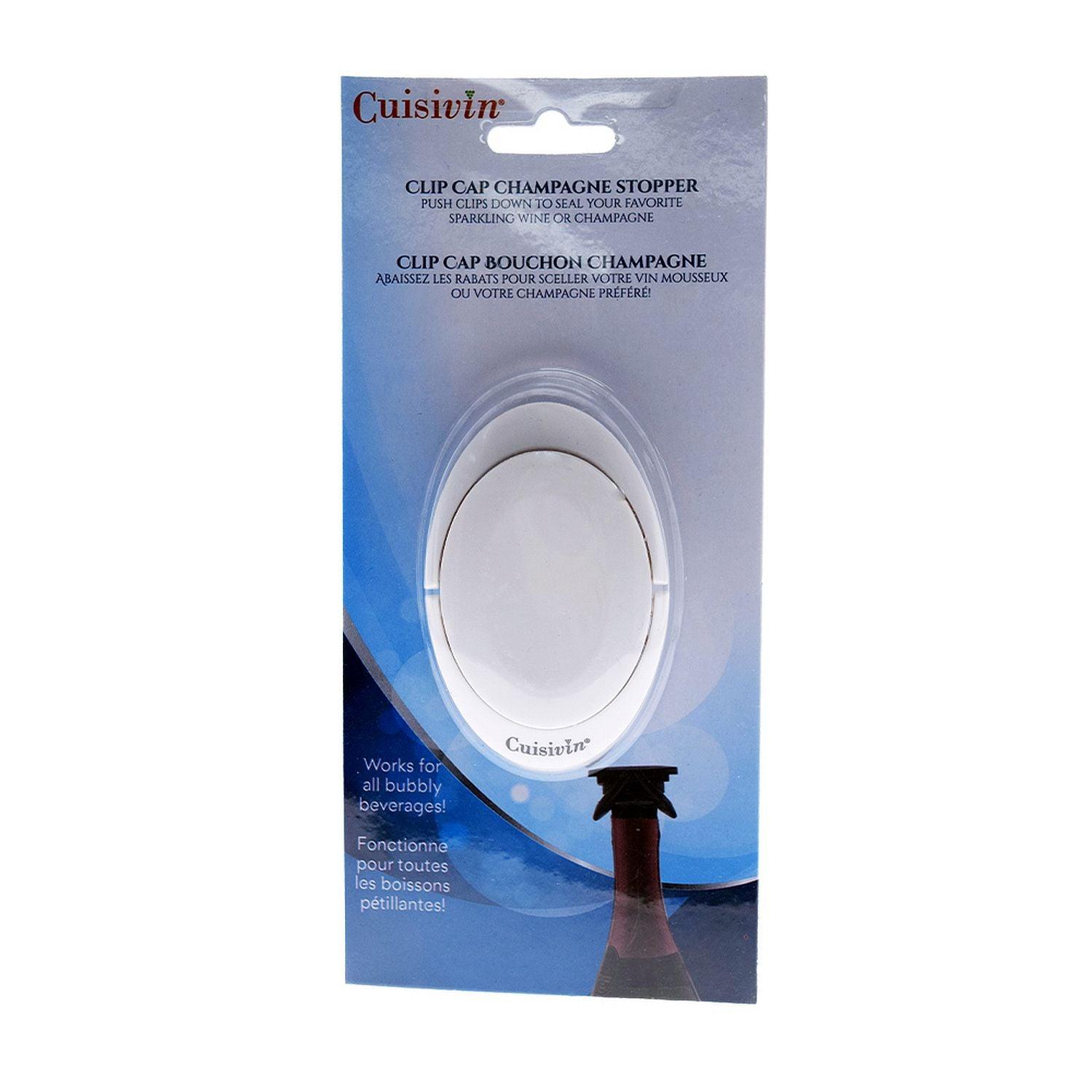 Cuisivin - Clip Cap Champagne Stopper - White