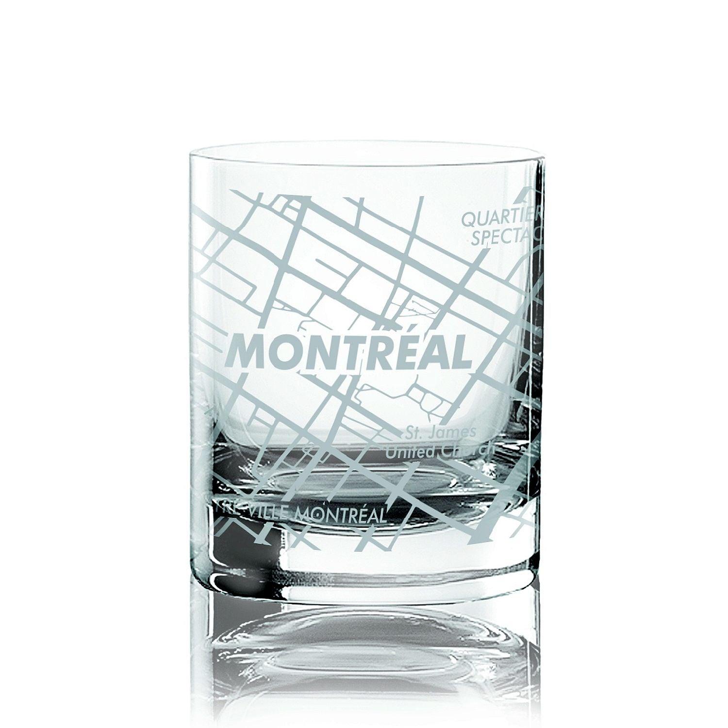 Cuisivin - Montreal Map Whisky Glass