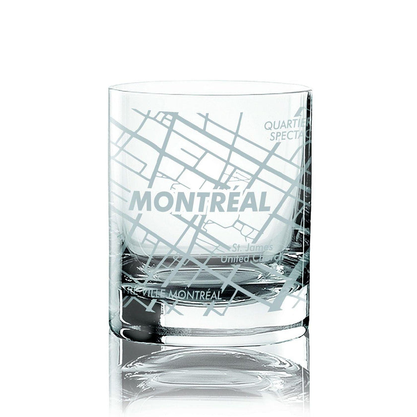 Cuisivin - Montreal Map Whisky Glass