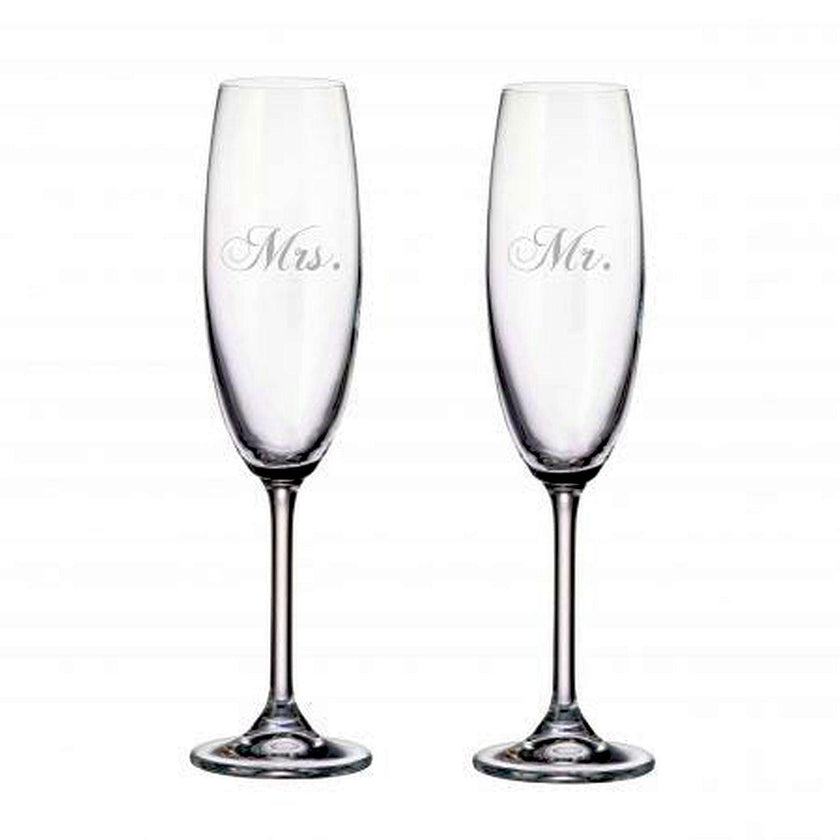 Cuisivin - Mr & Mrs Champagne Flute Set