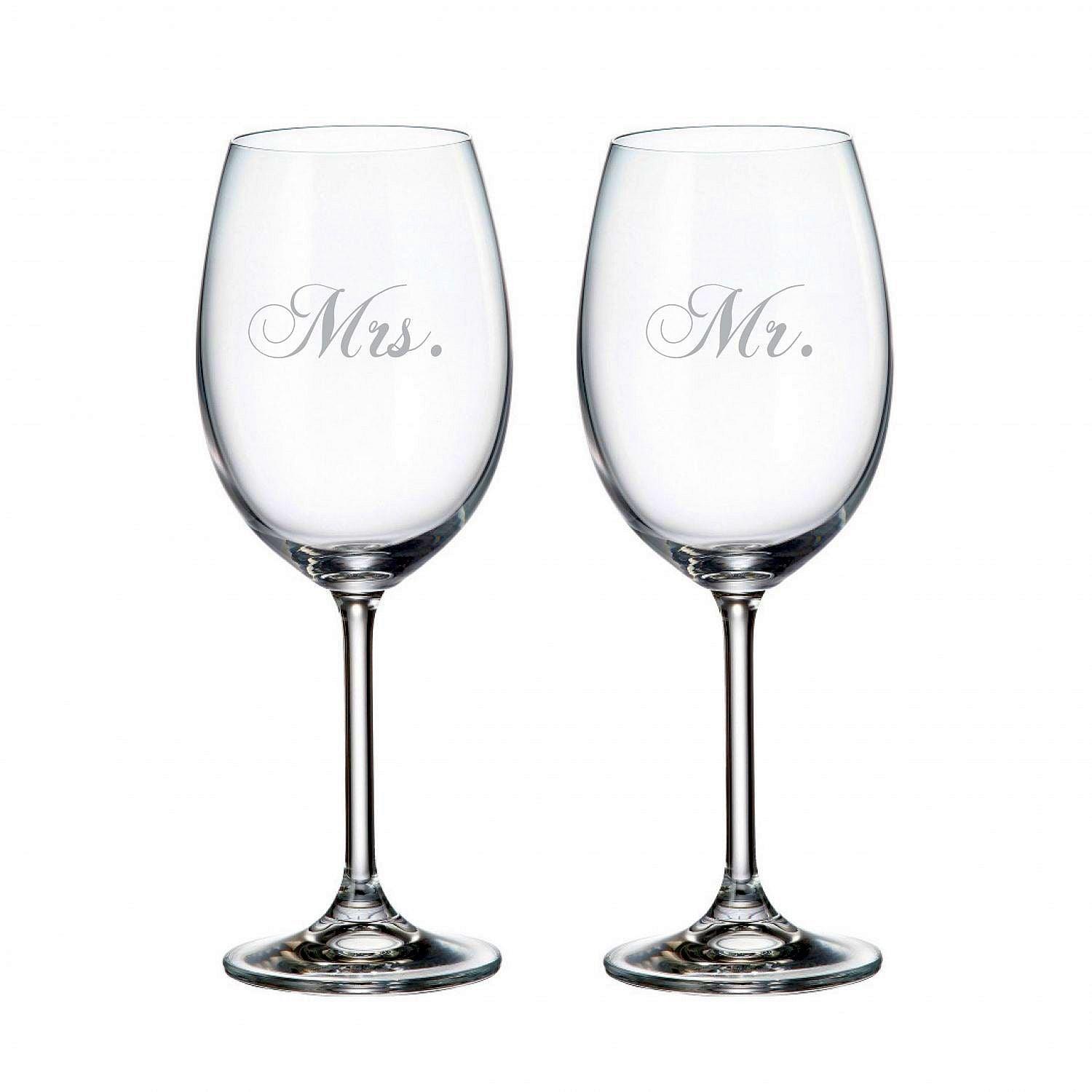 Cuisivin - Mr & Mrs Wine Glass Set