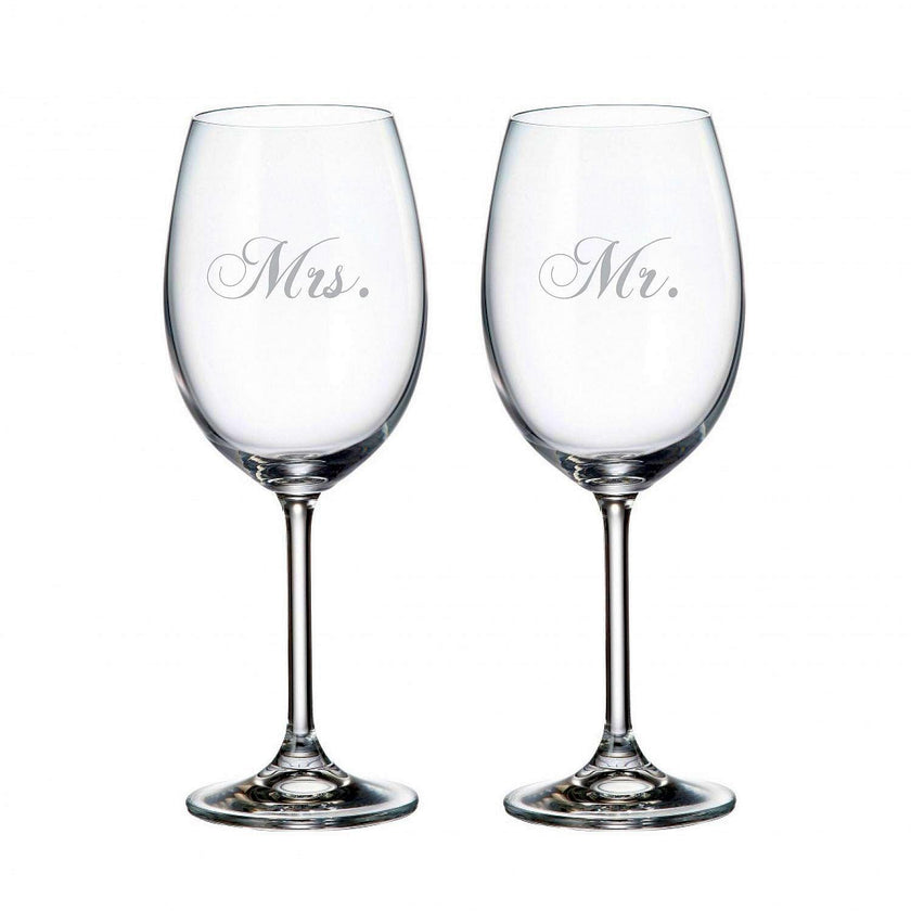 Cuisivin - Mr & Mrs Wine Glass Set