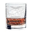 Cuisivin - Verre à whisky avec carte de la ville de Québec
