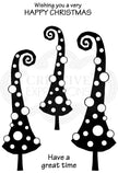 Woodware Clear Singles Curly Christmas 4 in x 6 in Stamp