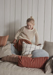 Kyoto Cushion Round - Dusty Blue