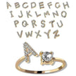Customizable 26-Letter Ring: Fashionable & Elegant Jewelry