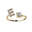 Customizable 26-Letter Ring: Fashionable & Elegant Jewelry