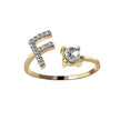 Customizable 26-Letter Ring: Fashionable & Elegant Jewelry