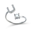 Customizable 26-Letter Ring: Fashionable & Elegant Jewelry