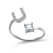 Customizable 26-Letter Ring: Fashionable & Elegant Jewelry