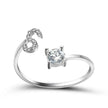 Customizable 26-Letter Ring: Fashionable & Elegant Jewelry