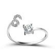 Customizable 26-Letter Ring: Fashionable & Elegant Jewelry