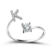 Customizable 26-Letter Ring: Fashionable & Elegant Jewelry