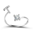 Customizable 26-Letter Ring: Fashionable & Elegant Jewelry
