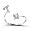 Customizable 26-Letter Ring: Fashionable & Elegant Jewelry