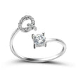 Customizable 26-Letter Ring: Fashionable & Elegant Jewelry
