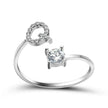 Customizable 26-Letter Ring: Fashionable & Elegant Jewelry