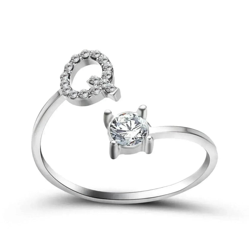 Customizable 26-Letter Ring: Fashionable & Elegant Jewelry