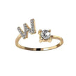 Customizable 26-Letter Ring: Fashionable & Elegant Jewelry