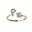 Customizable 26-Letter Ring: Fashionable & Elegant Jewelry