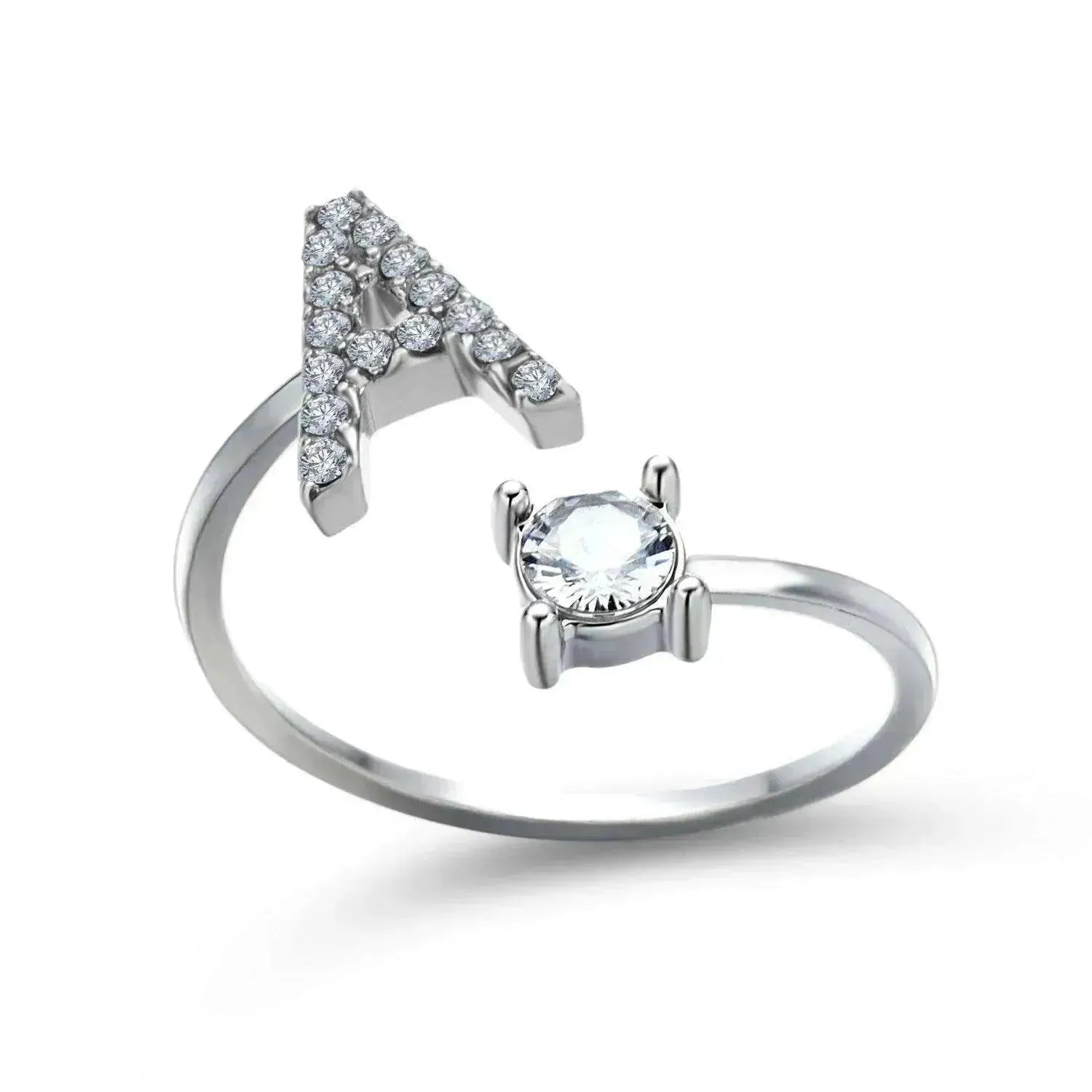 Customizable 26-Letter Ring: Fashionable & Elegant Jewelry