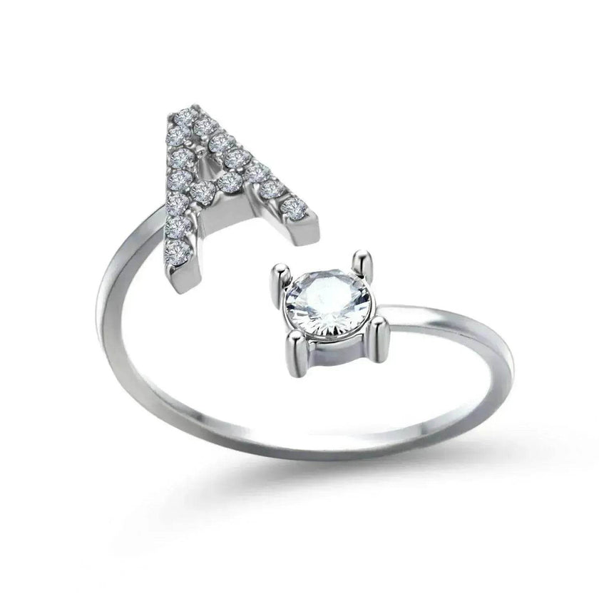 Customizable 26-Letter Ring: Fashionable & Elegant Jewelry